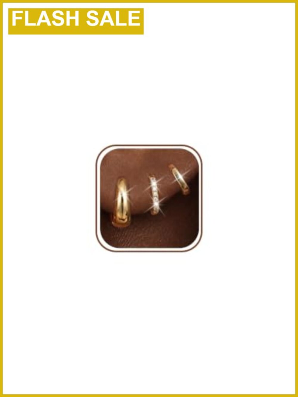 14K Gold Plated Small Hoop Earring Stacks for Women Hypoallergenic Nickel-Free